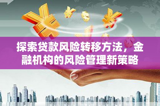 资源探索贷款风险转移方法，金融机构的风险管理新策略