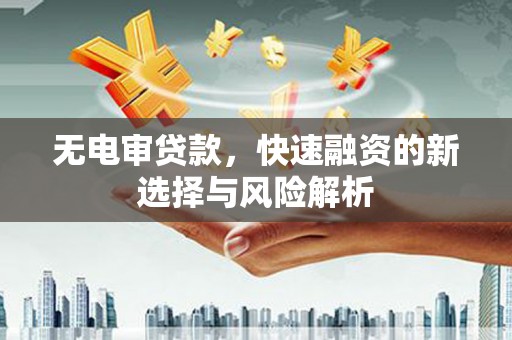 平陆无电审贷款，快速融资的新选择与风险解析