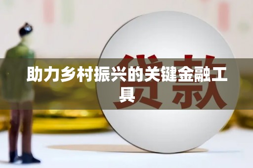 喀什助力乡村振兴的关键金融工具