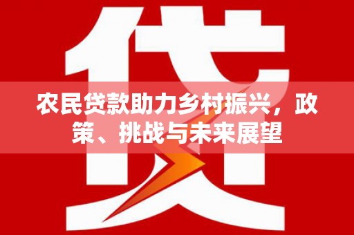 昭化农民贷款助力乡村振兴，政策、挑战与未来展望