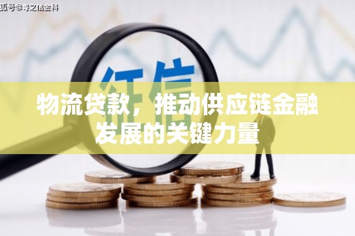 阿莲物流贷款，推动供应链金融发展的关键力量