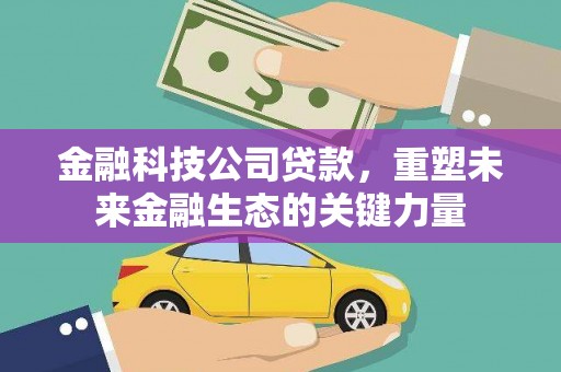 广东金融科技公司贷款，重塑未来金融生态的关键力量