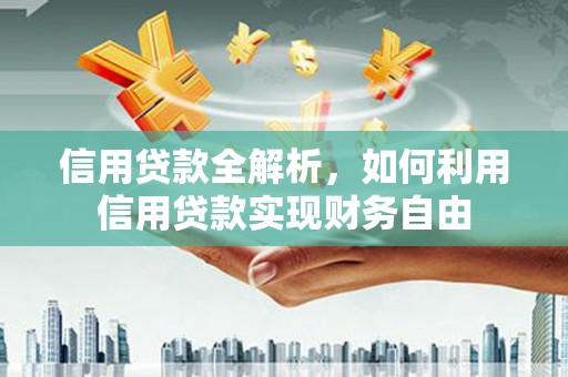 蔡甸信用贷款全解析，如何利用信用贷款实现财务自由